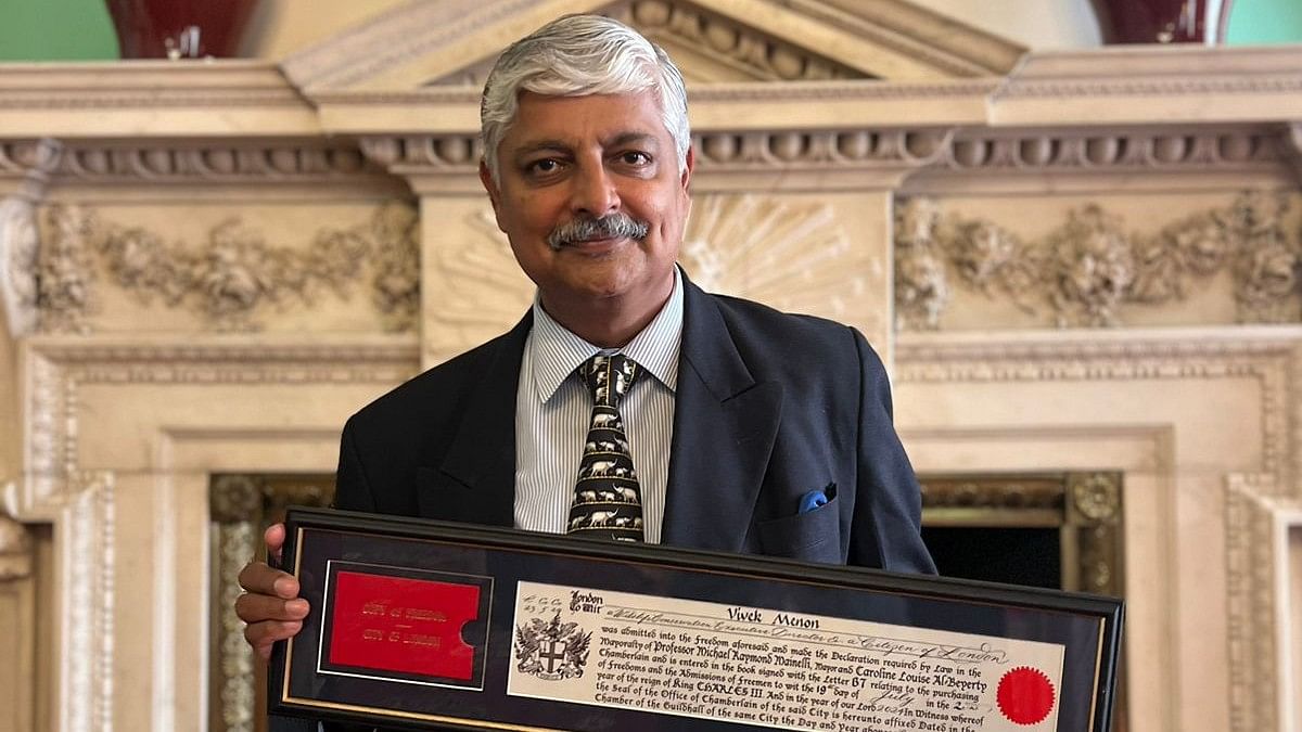 <div class="paragraphs"><p>Vivek Menon is the first Indian conservationist to be admitted into the Freedom of the City of London</p></div>